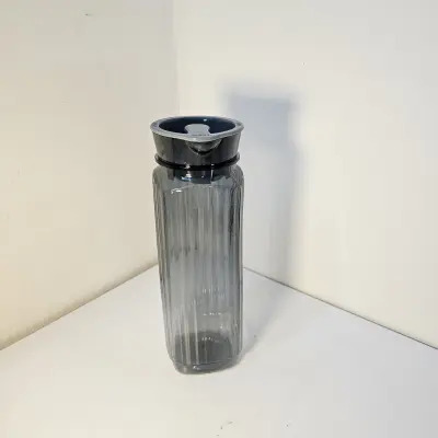 Premium Ribbed Water Bottle with Flip Lid