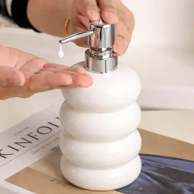 Premium Ceramic Liquid Soap Dispenser for Bathroom & Kitchen secondary