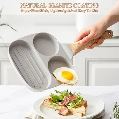 3 Grid Nonstick Frying Pan