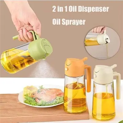 2 in 1 Oil Sprayer and Oil Dispenser Bottle 500ml secondary