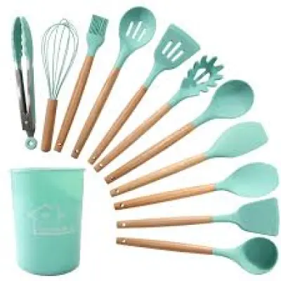 12 Pcs Silicone Kitchen Spoon Set secondary