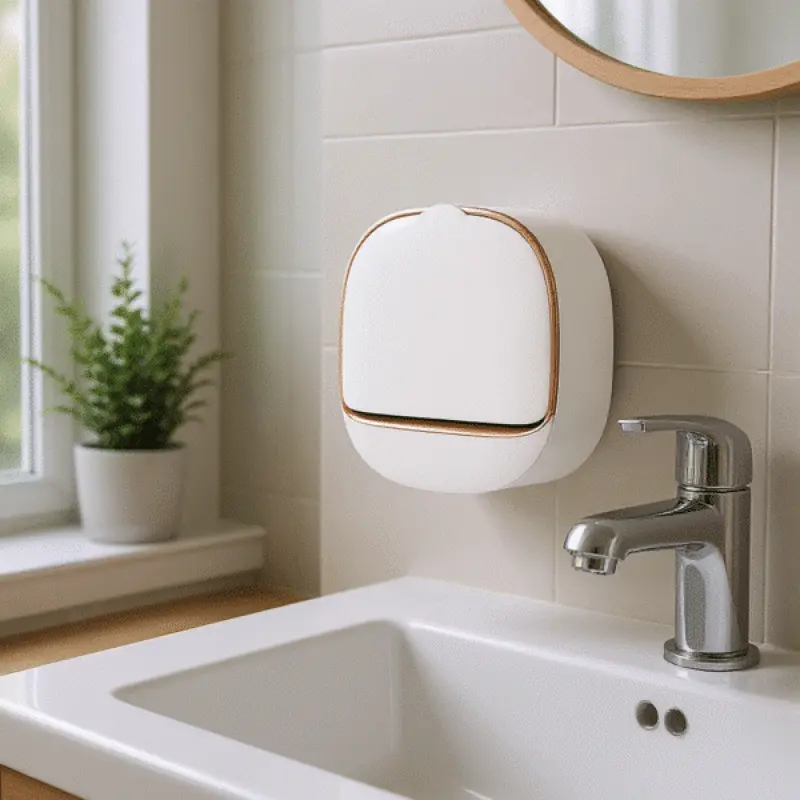 Bathroom Drain Soap Box Wall Mounted ABS Soap Box