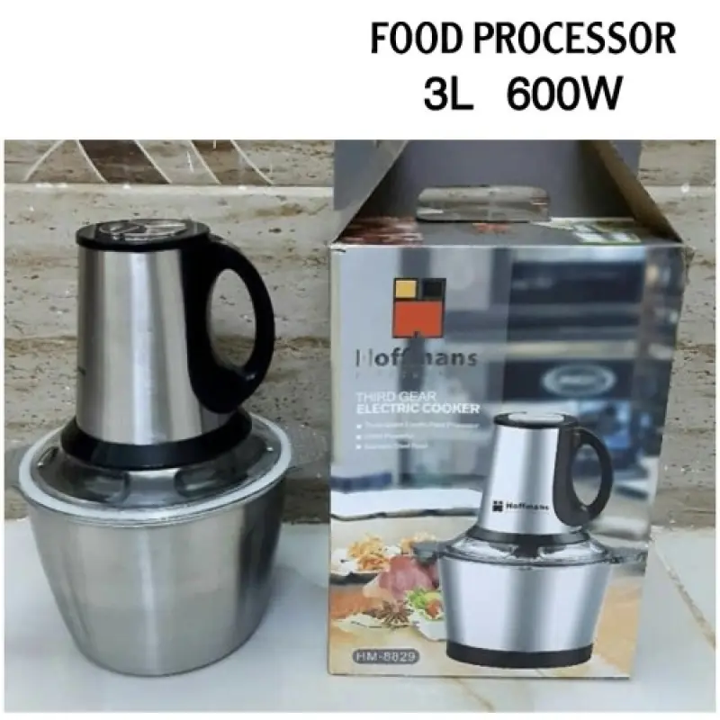 Hoffmans HM-8829, Food Chopper, Meat Grinder 3 liter 600W