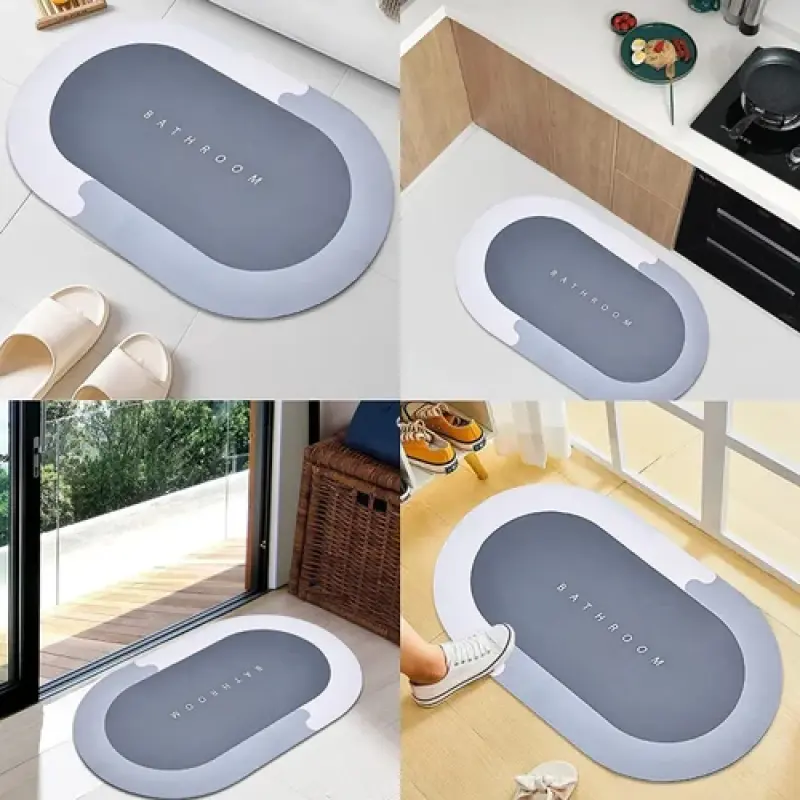 Non-slip Mat Quick Drying Bathroom Kitchen Floor Mat Home