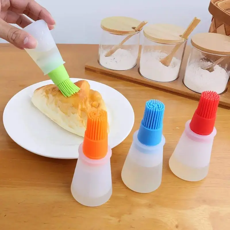 1Pcs Silicone oil brush liquid grill bottle