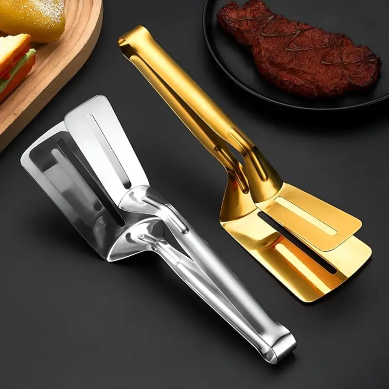 Steel Kitchen BBQ Portable spoon with Food Clip Kitchen Tools