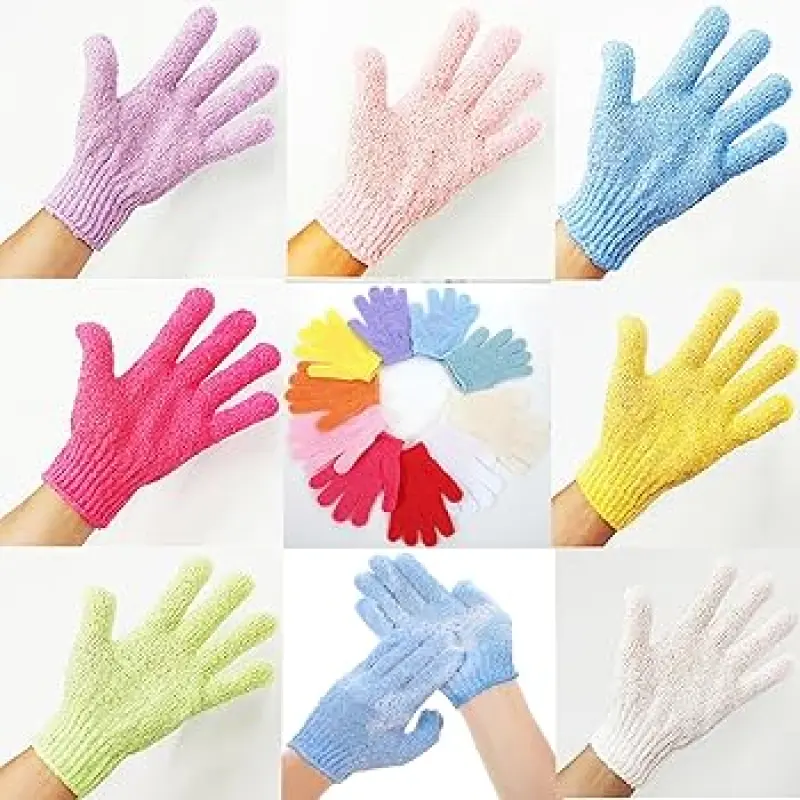 1 Pair Bath Gloves for Shower Natural Gloves All Washable
