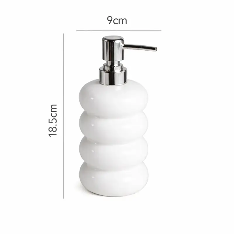 Premium Ceramic Liquid Soap Dispenser for Bathroom & Kitchen