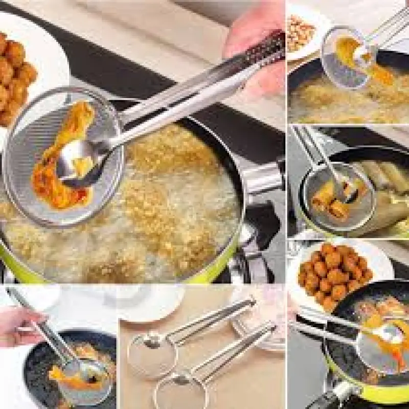 2-in-1 Kitchen Multi-Functional Fry Filter Spoon