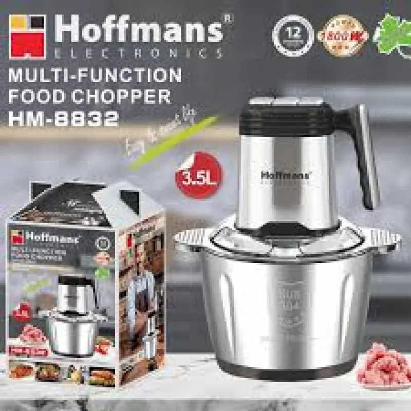 Hoffmans HM 8832 Multi Function Electric Food Chopper 3.5 Ltr