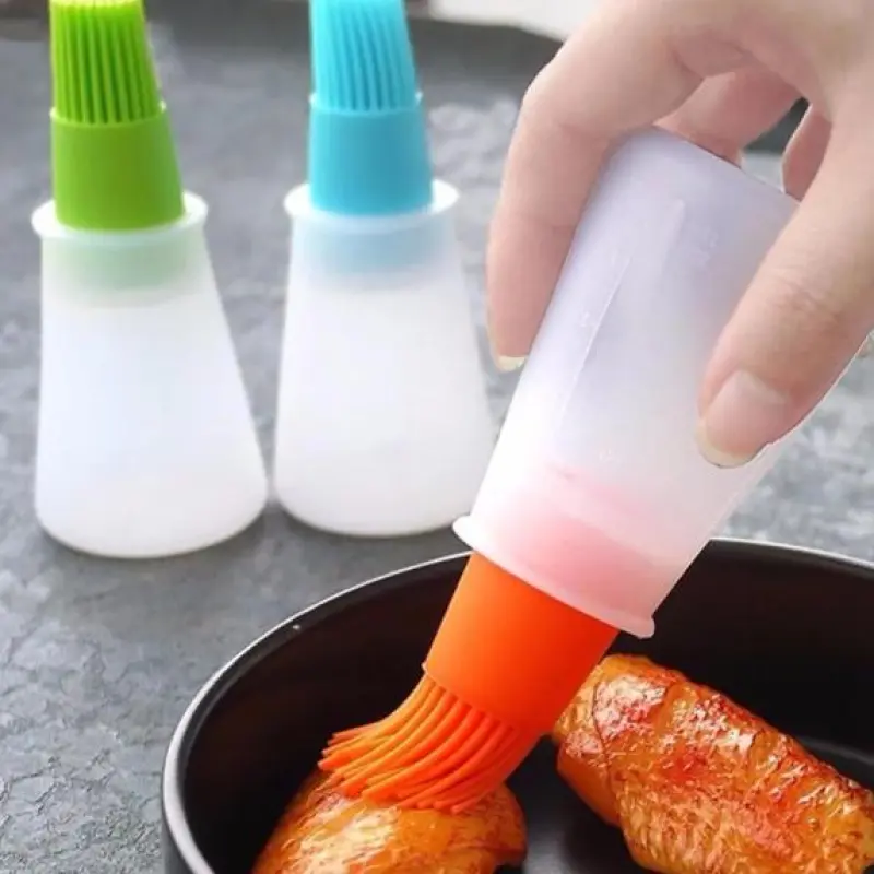 1Pcs Silicone oil brush liquid grill bottle